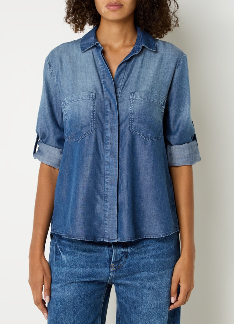 Chemisier Bella Dahl en chambray avec poches poitrine