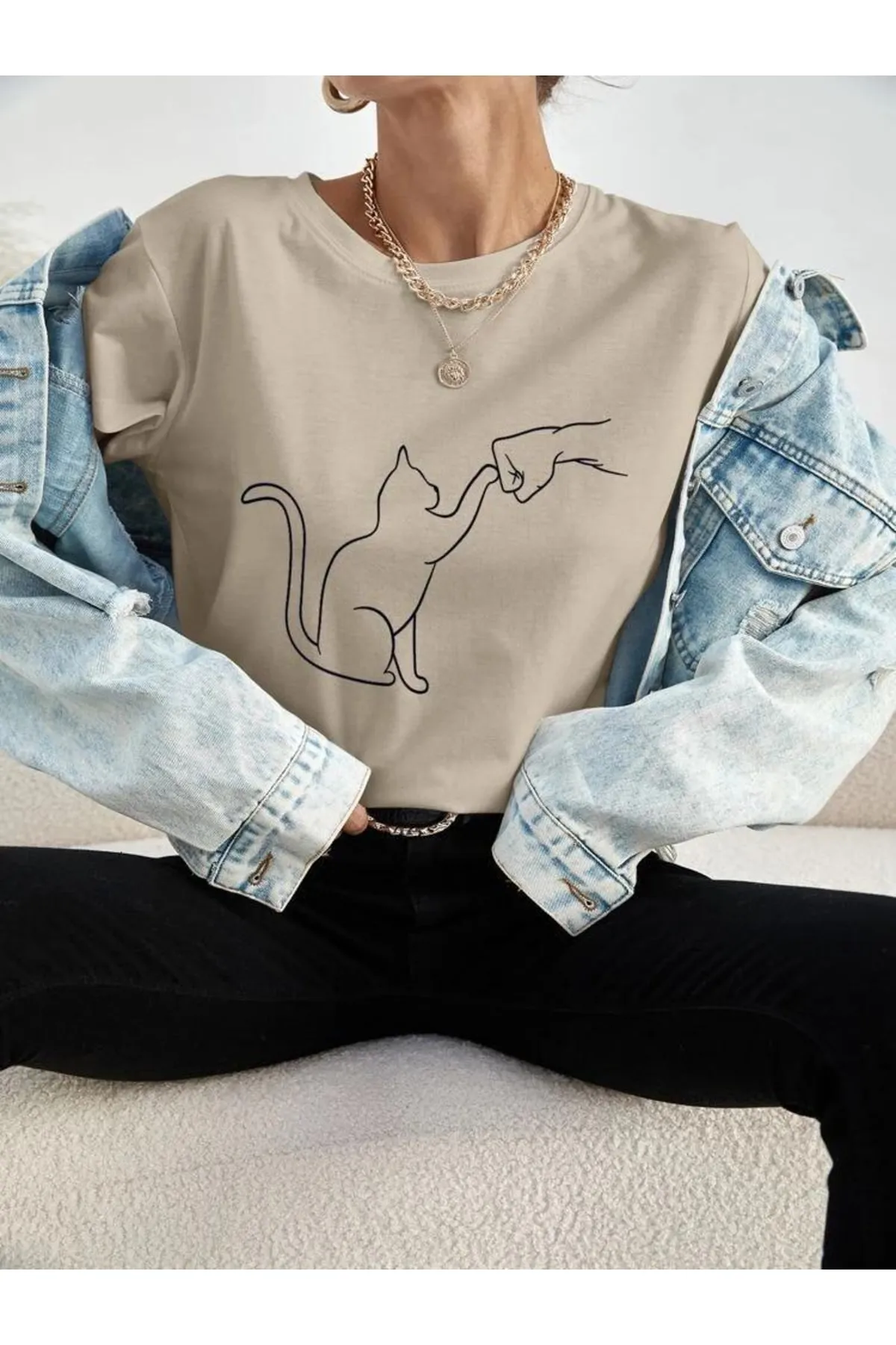 MOONBULL  Unisex-T-Shirt „Lover Cat“ mit Aufdruck