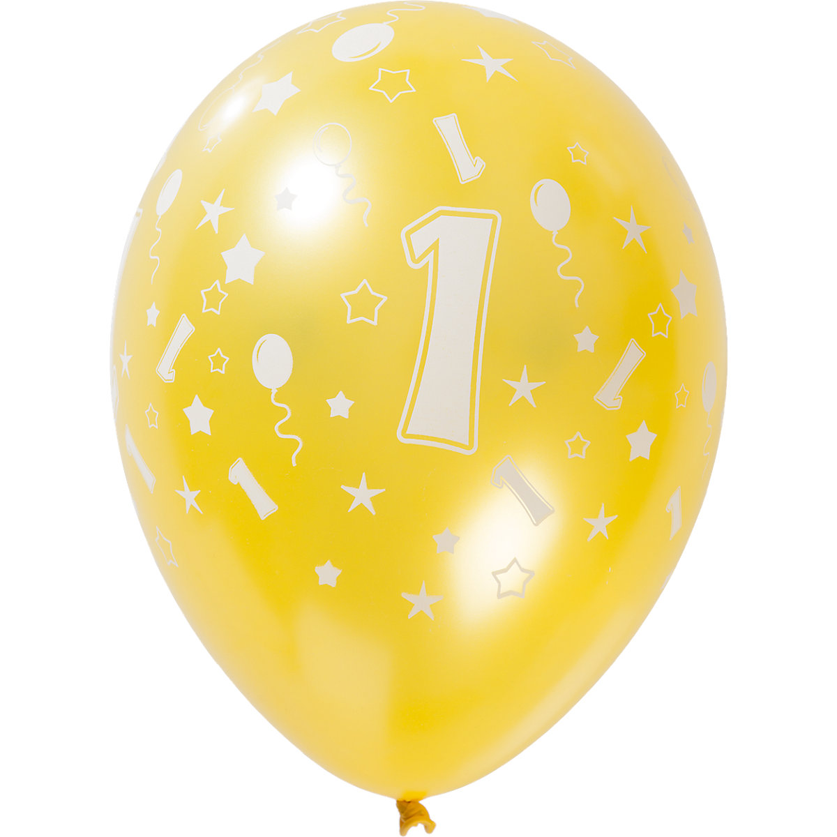 Luftballons Zahl 1, 5 Stück, 30 cm