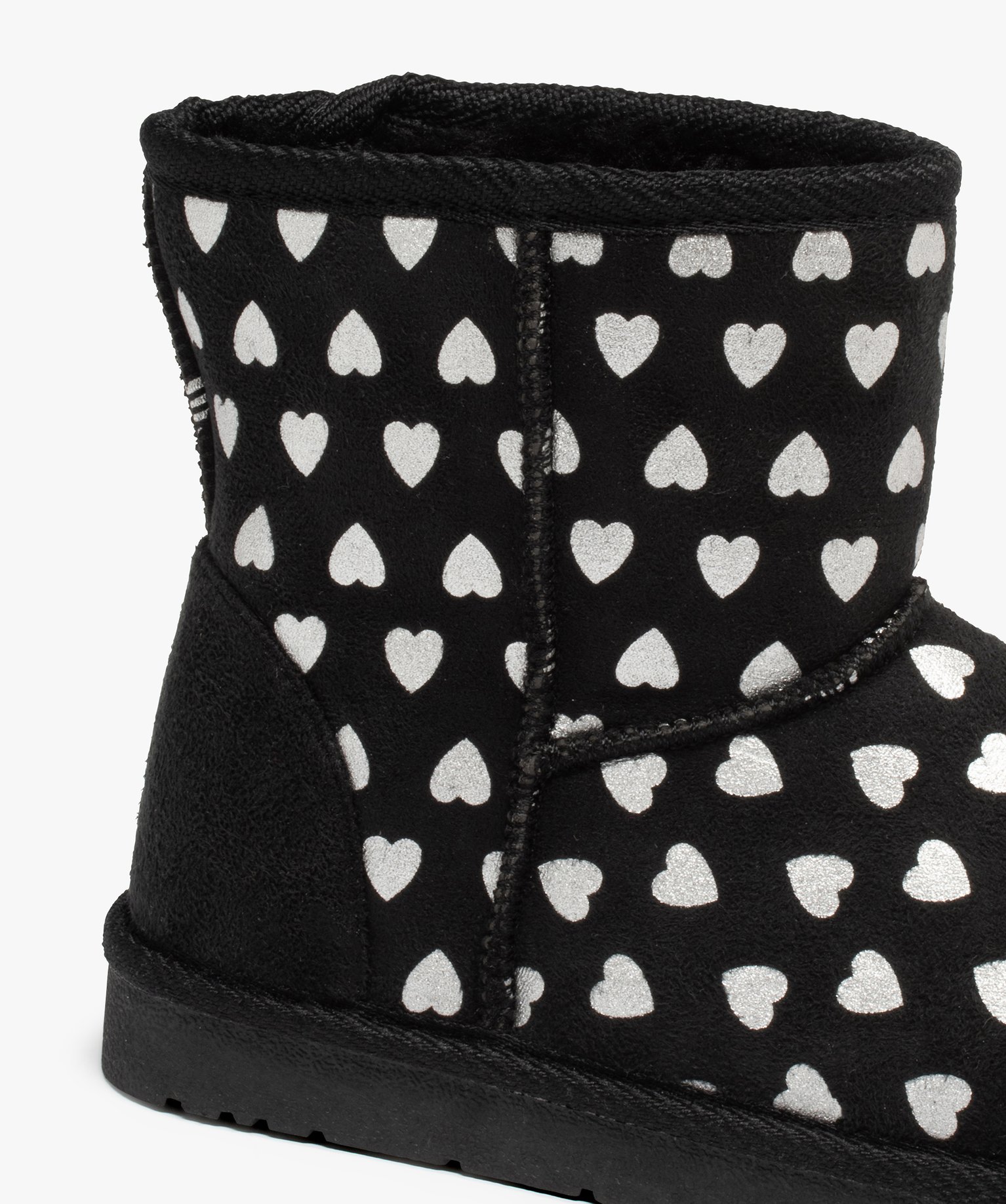 Boots fille dessus suédine imprimée curs métallisés | GEMO