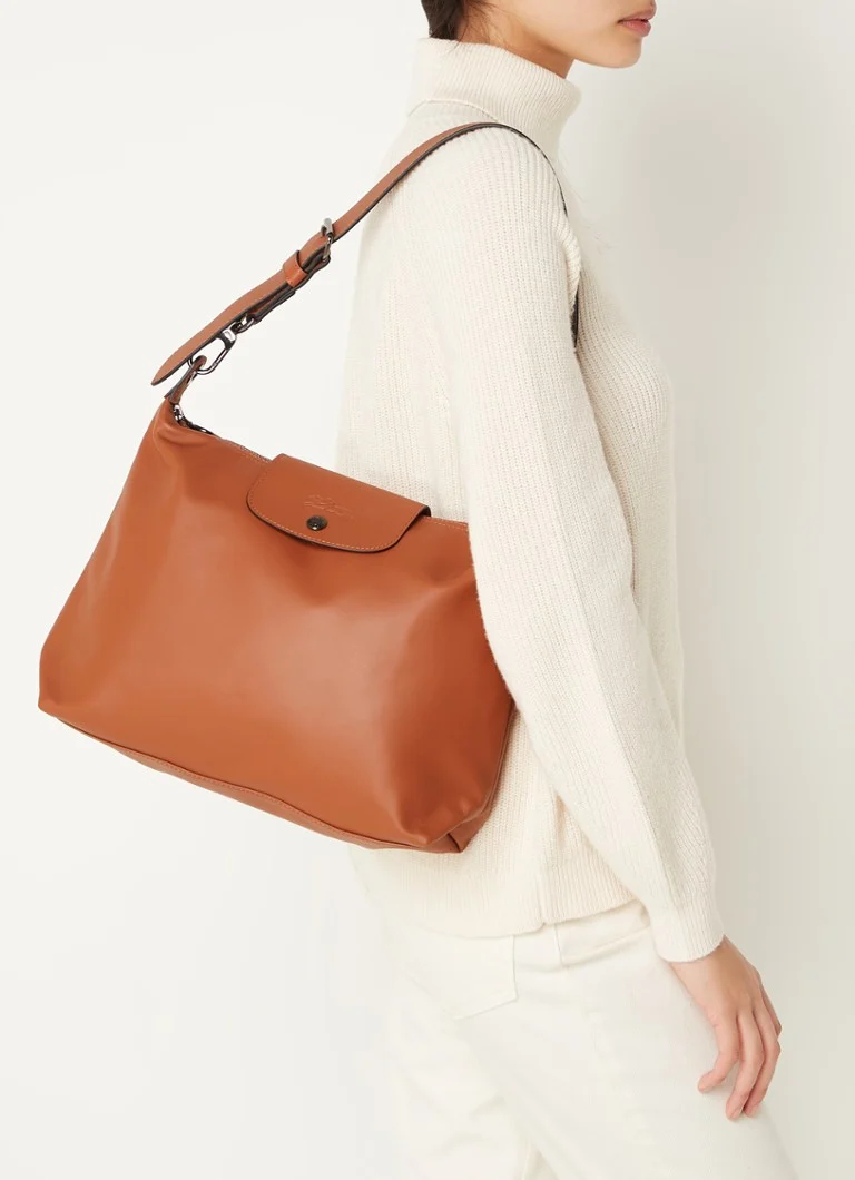 Longchamp Le Pliage Xtra nahkainen olkalaukku M
