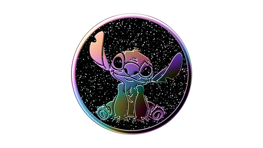 PopGrip Enamel Oil Slick Stitch