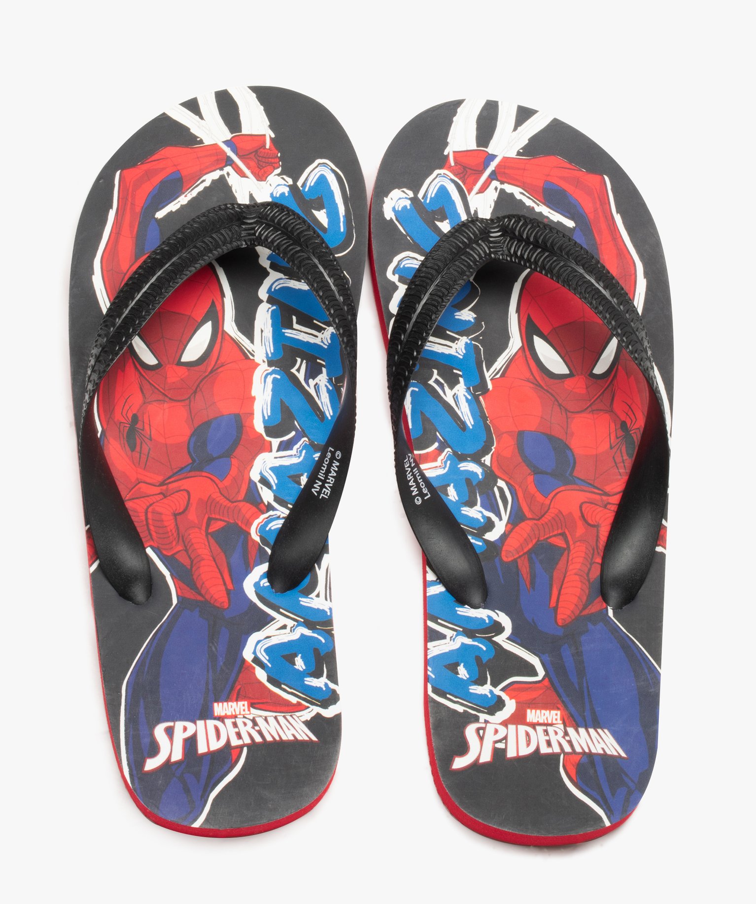 Tongs Garçon à semelle imprimée SpiderMan – Marvel rouge | GEMO