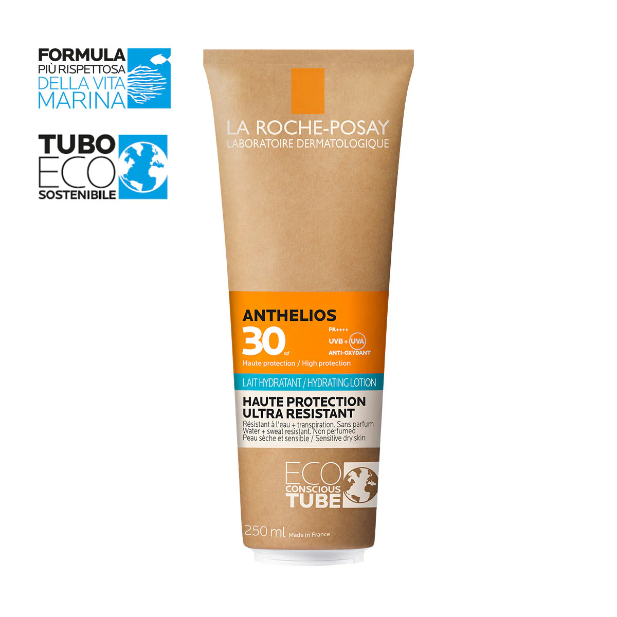 Leche solar Anthelios SPF30 - Leche solar corporal de alta protección, leche solar facial de alta protección.
