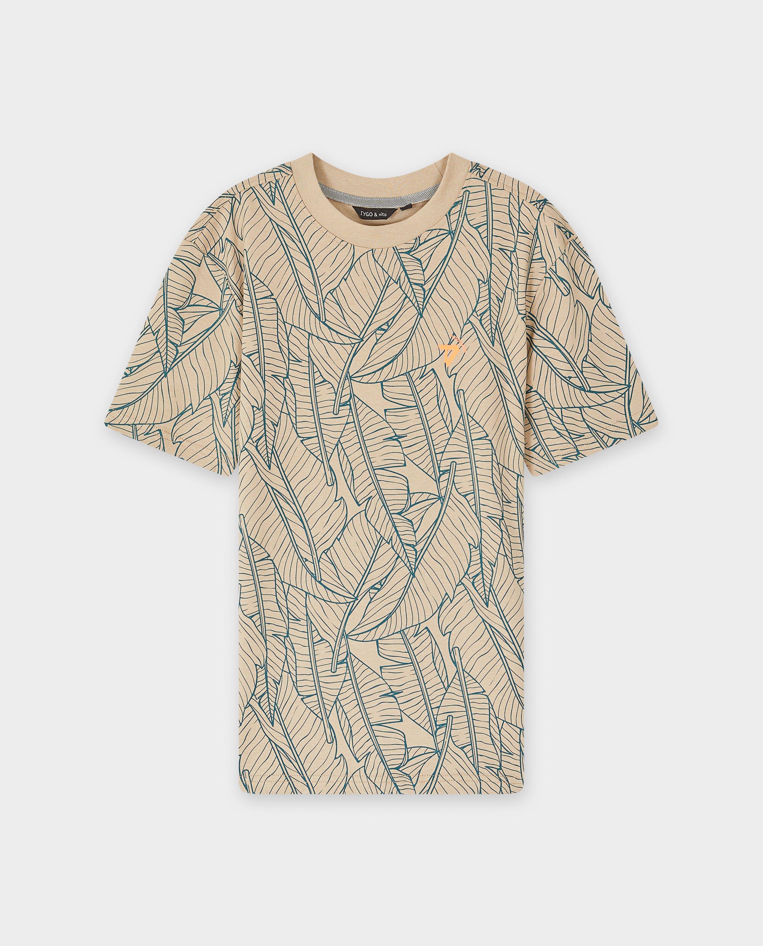 Tricou bej Tygo & Vito