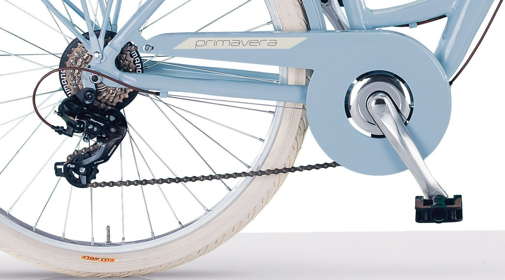 MBM Cityrad PRIMAVERA, 6 Gang Shimano TY300 Schaltwerk, Kettenschaltung