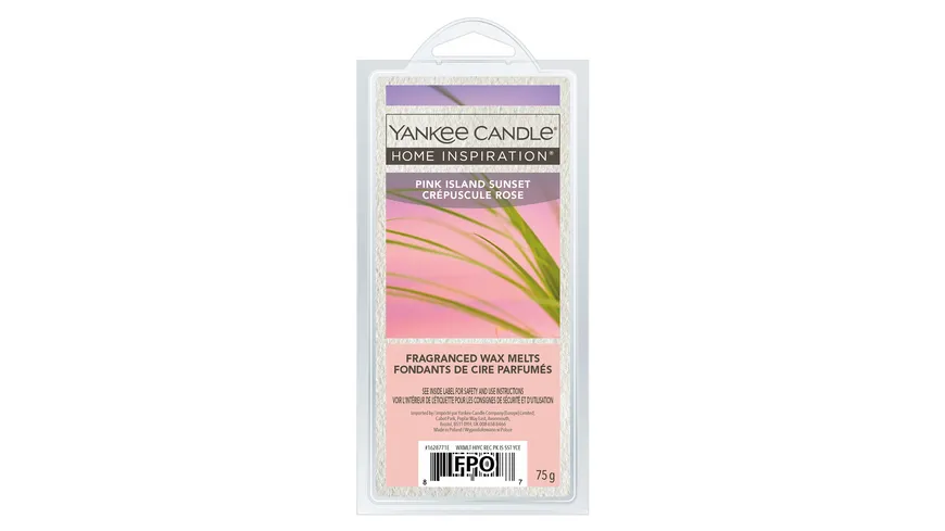 Yankee Candle Home Inspiration Wax Melts Pink Island Sunset pink