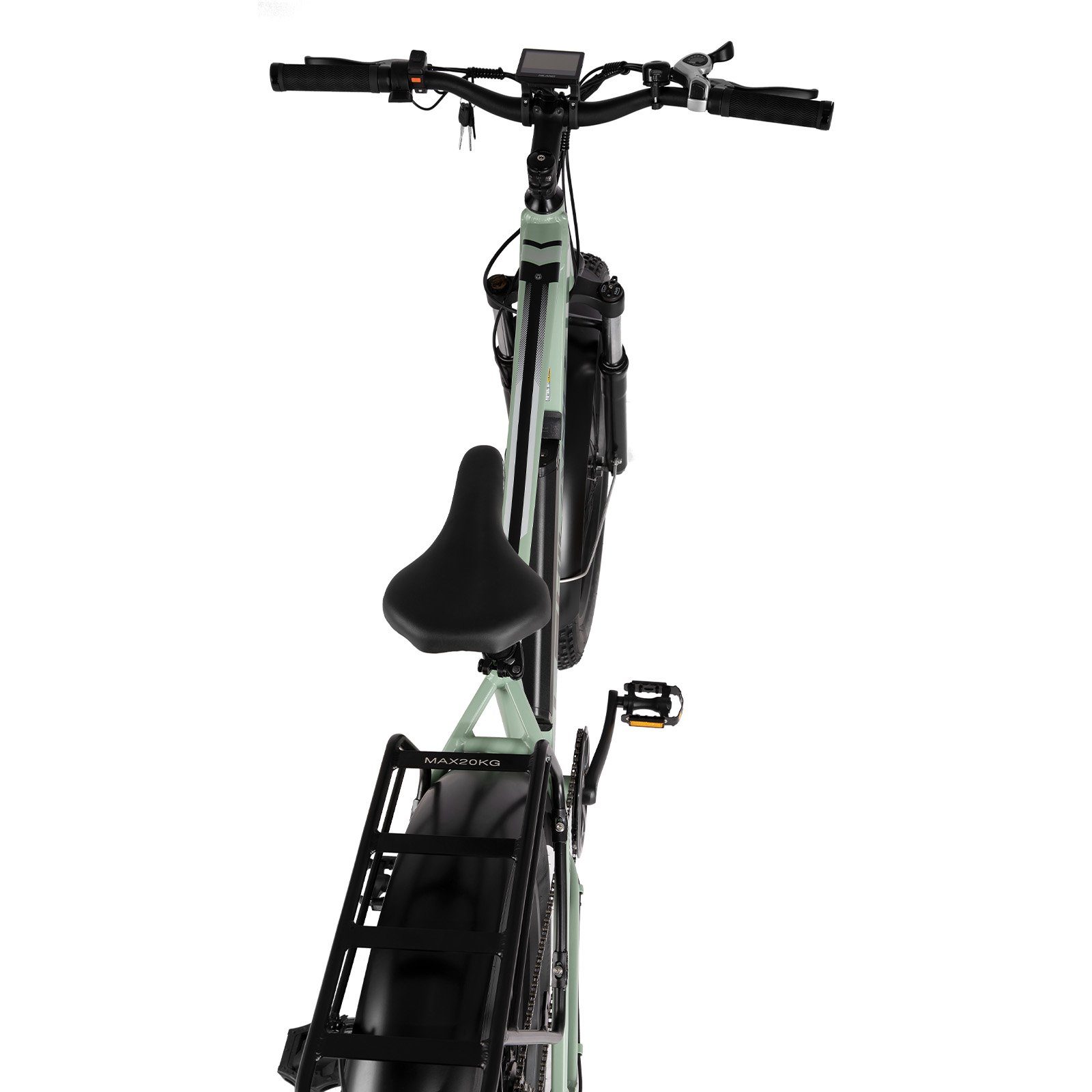 HILAND E-Bike 26 Zoll E-mountainbike,4.0 Fat Tire,Samsung 12.8AH Akku,LCD Display, 7 Gang Shimano Tourney Schaltwerk, Kettenschaltung, Heckmotor, 614,40 Wh Akku, (Set, mit werkzeung, mit beleuchtungsset, mit Schutzblech Set), Elektrofahrrad für Damen