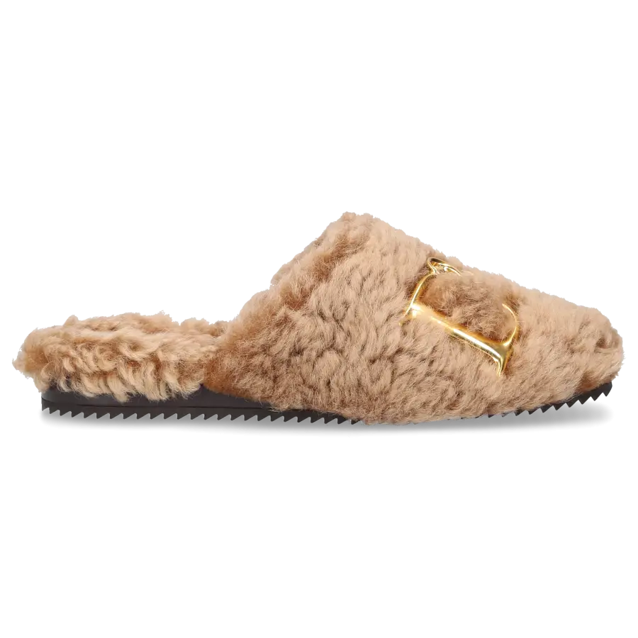 Dsquared2 - Hausschuhe D2 STATEMENT Fell - beige