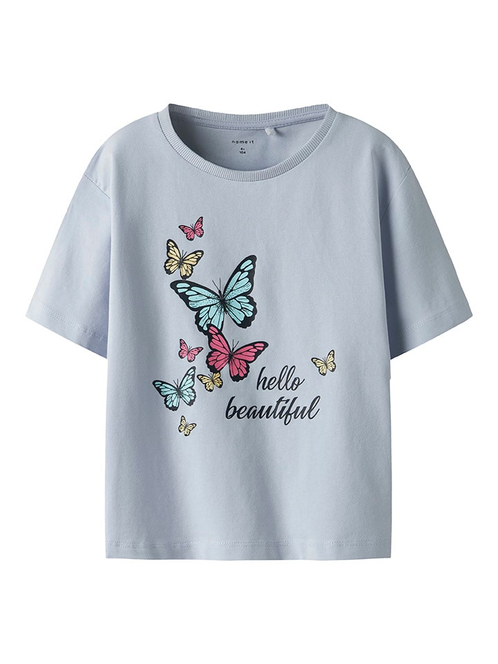 name it Shirt in Hellblau günstig kaufen