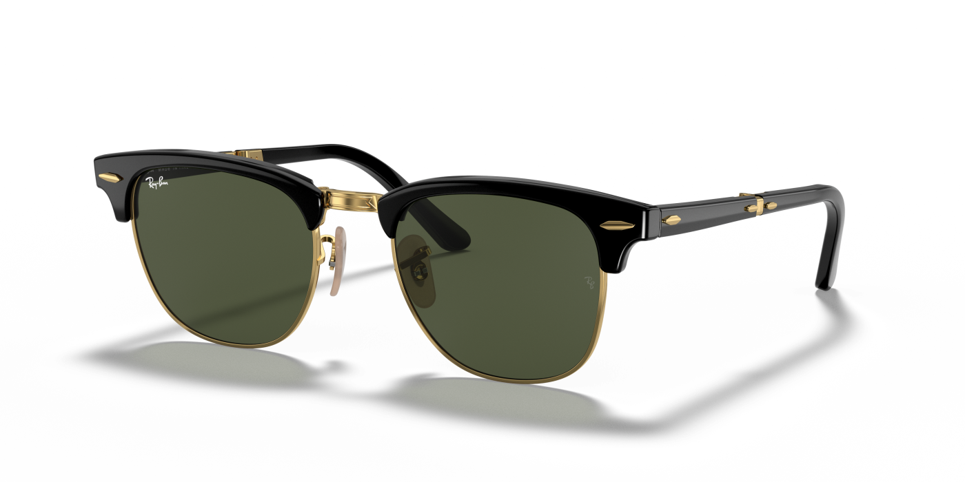 CLUBMASTER FOLDING - Lucido Nero Verde