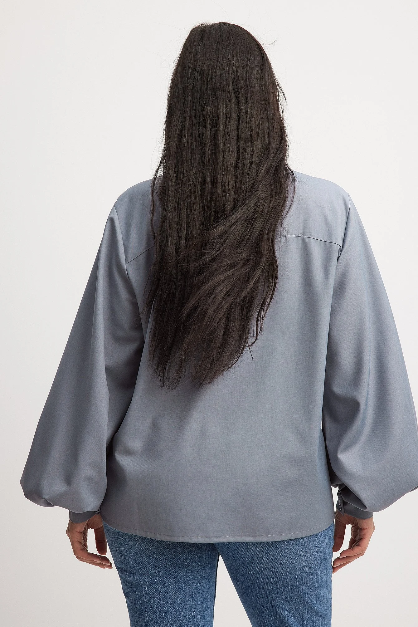 Bluse mit weiten Ärmeln