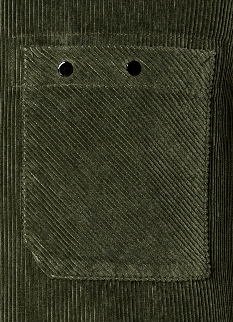 Stone Island  81151 overshirt van biologisch katoen met borstzakken