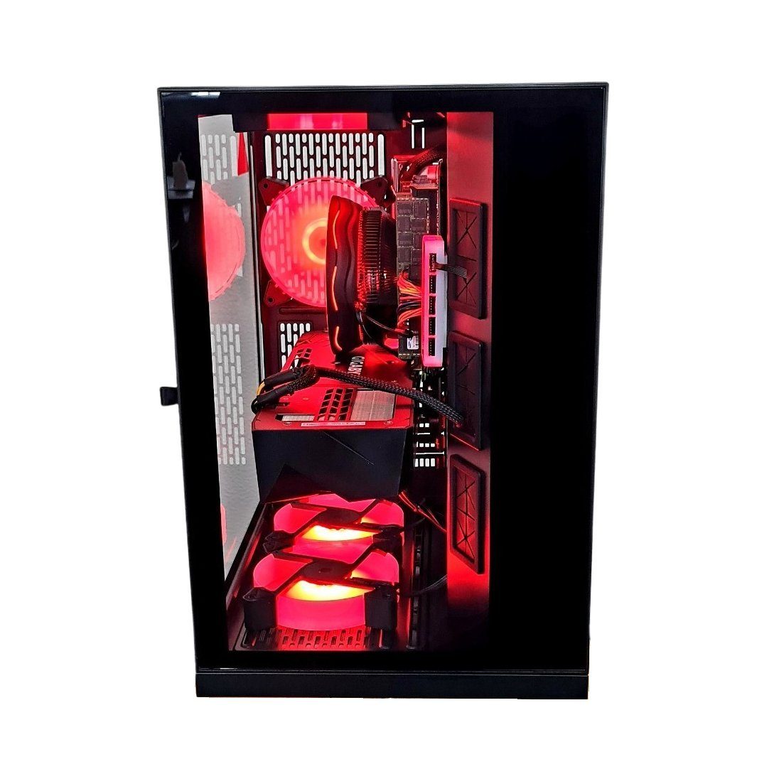 Inter-Tech Gaming PC Diorama 64GB Ram Intel 10 Kerner NVIDIA SSD HDD Windows 11 Gaming-PC (Intel Xeon E5 2680v2, NVIDIA GTX 750, 16GB RAM 240GB SSD ohne HDD GB RAM, Luftkühlung, RGB Lüfter mit Controller, 700W Netzteil)
