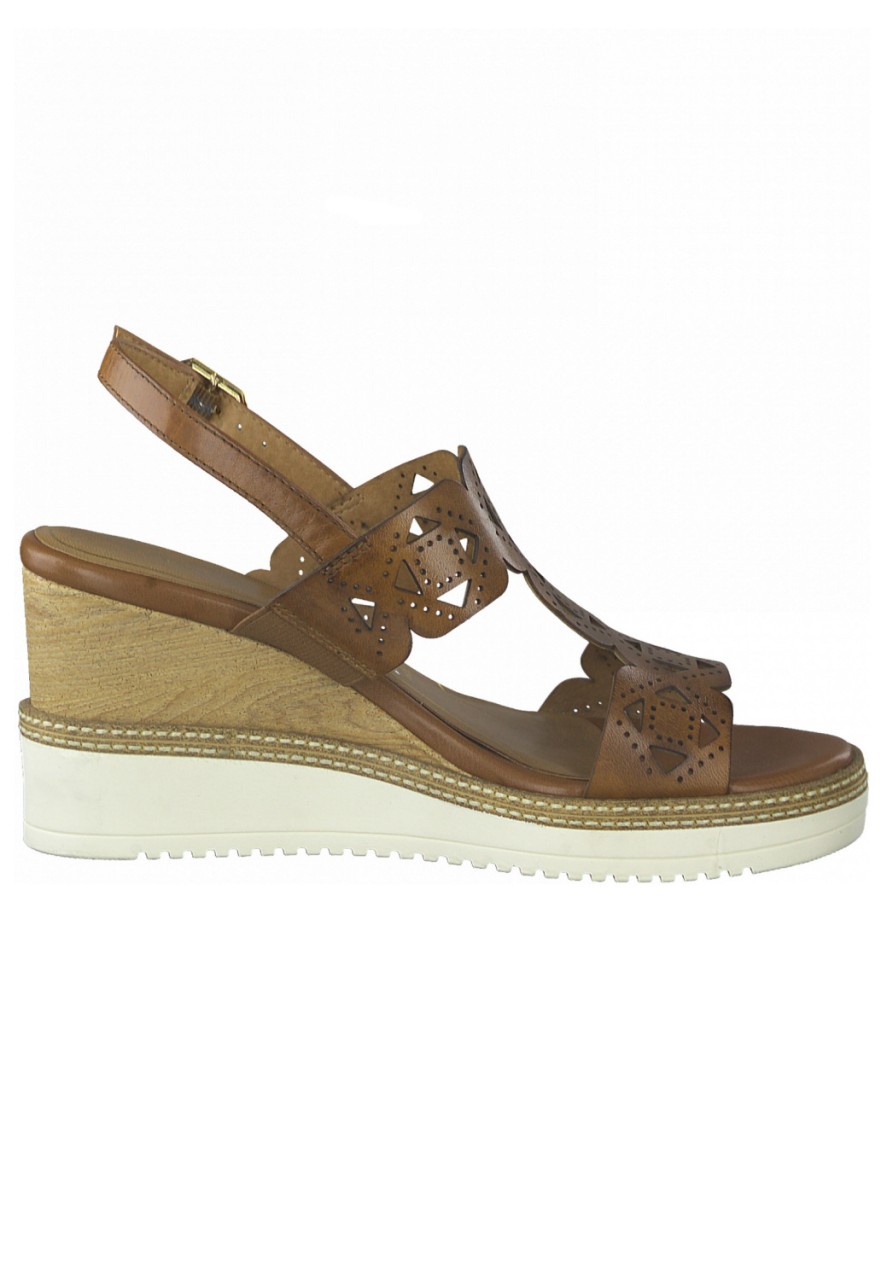 TAMARIS Komfort Sandalen braun