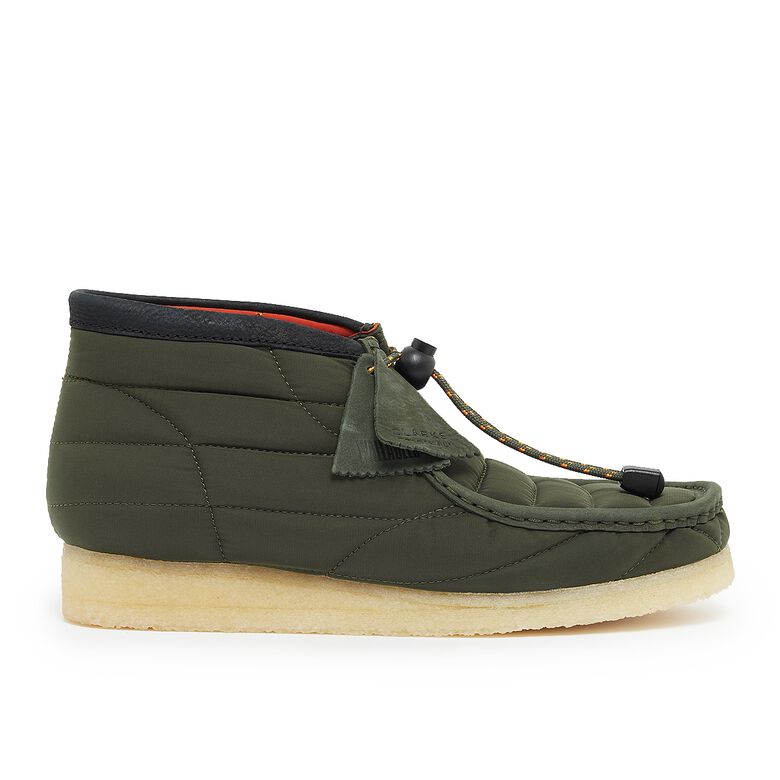 Clarks Wallabee Boot Quilted khaki quilted