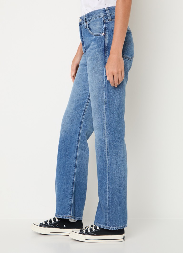Blugi Levi's cu talie înaltă și croială dreaptă, spălare medie