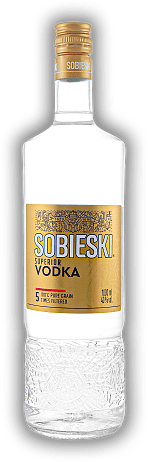 Sobieski Vodka Superior Pure Grain 40% 1,0 Liter Sobieski Vodka Superior Pure Grain 40% 1,0 Liter  1	 Liter - Vol 40%