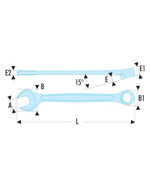 Llave combinada Facom 440.30 OGV de 30 mm