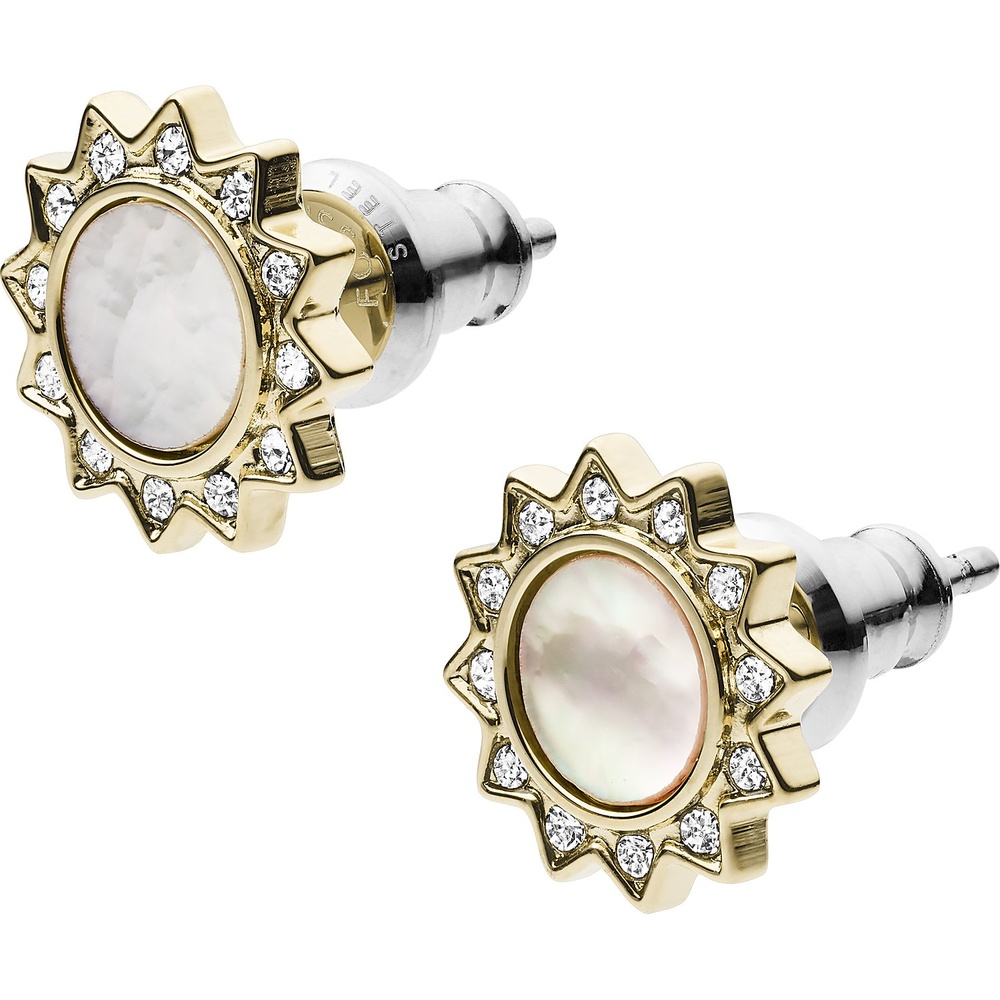 Fossil Boucles d'oreilles à fermoir à poussette Acier inoxydable Boucles d'oreilles