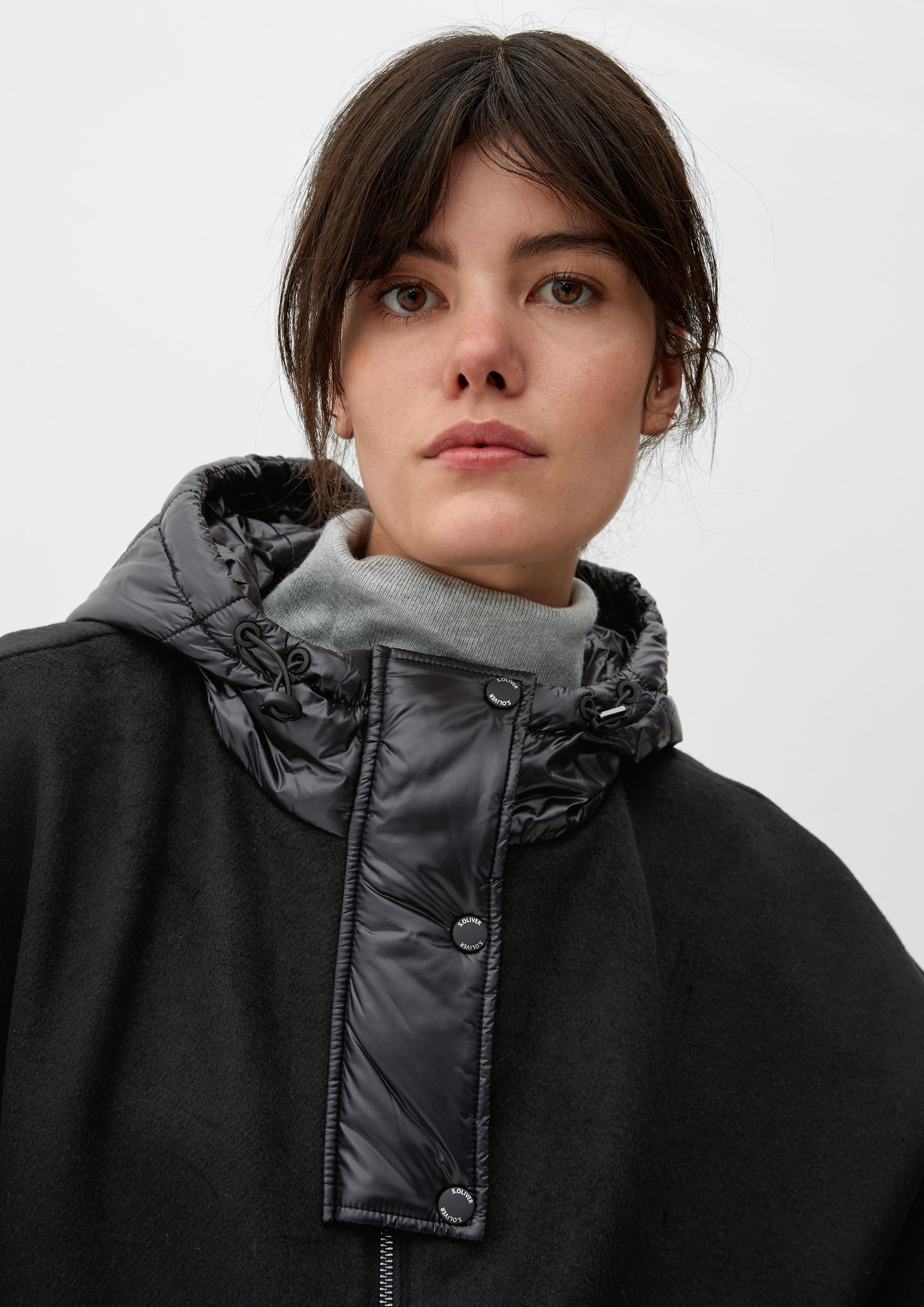 Poncho aus Wollmix  2120943-9999