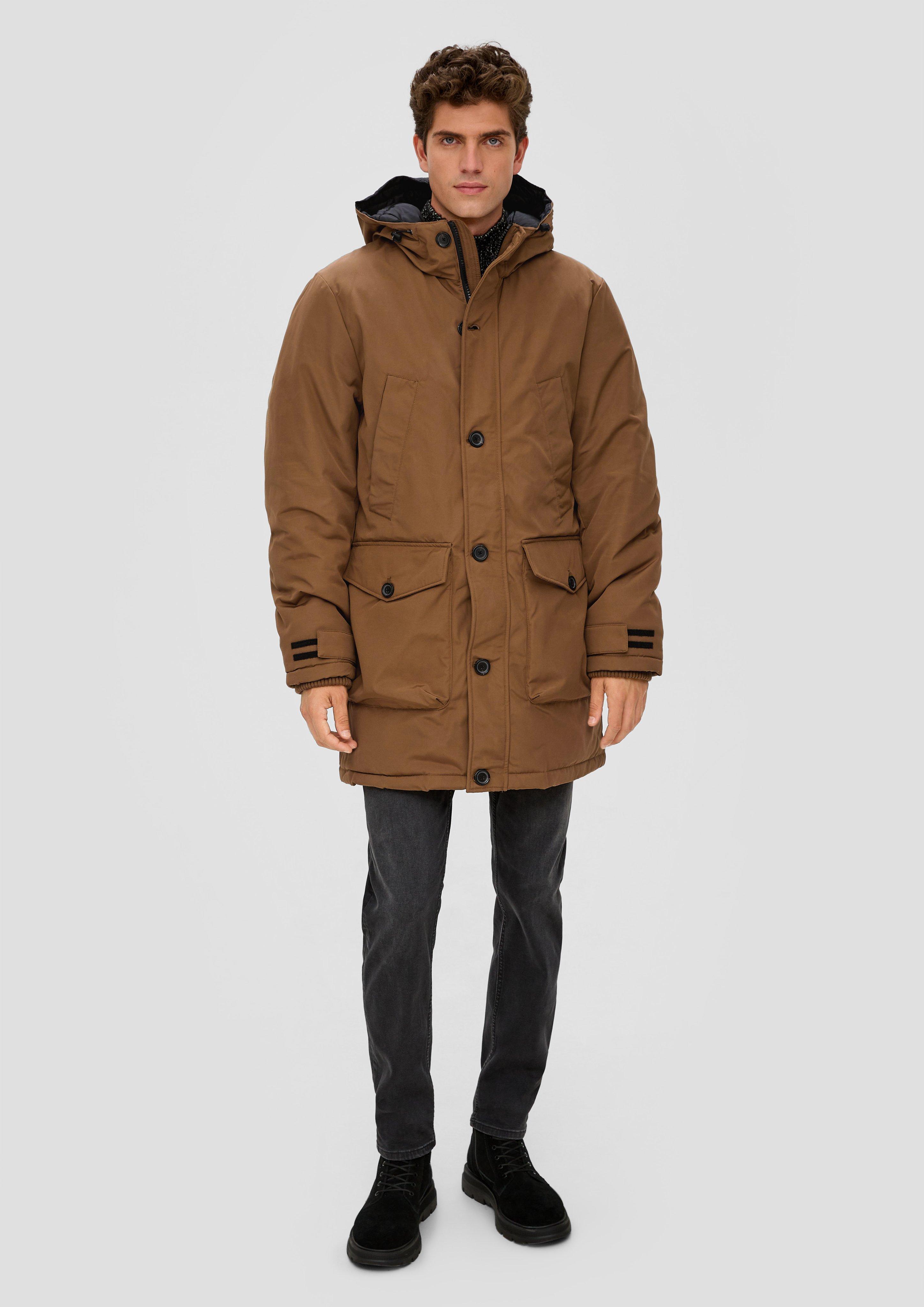 Jacke mit fixierter Kapuze  2132326-8485