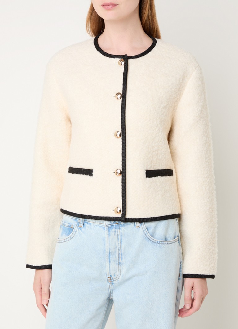 Anine Bing Logan Bouclé-Jacke mit Leistentaschen