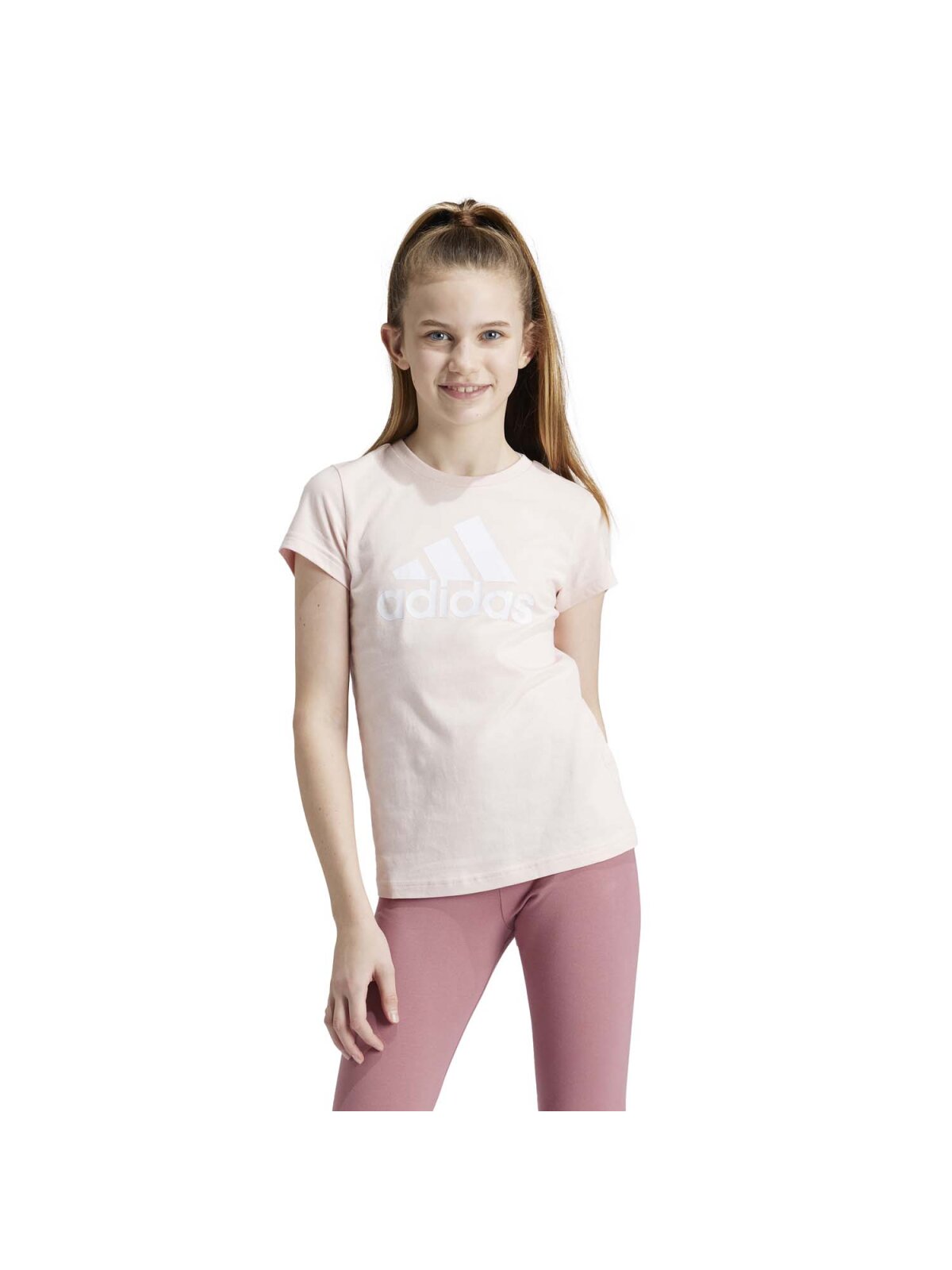 Adidas Essentials T-Shirt Kinder rosa
