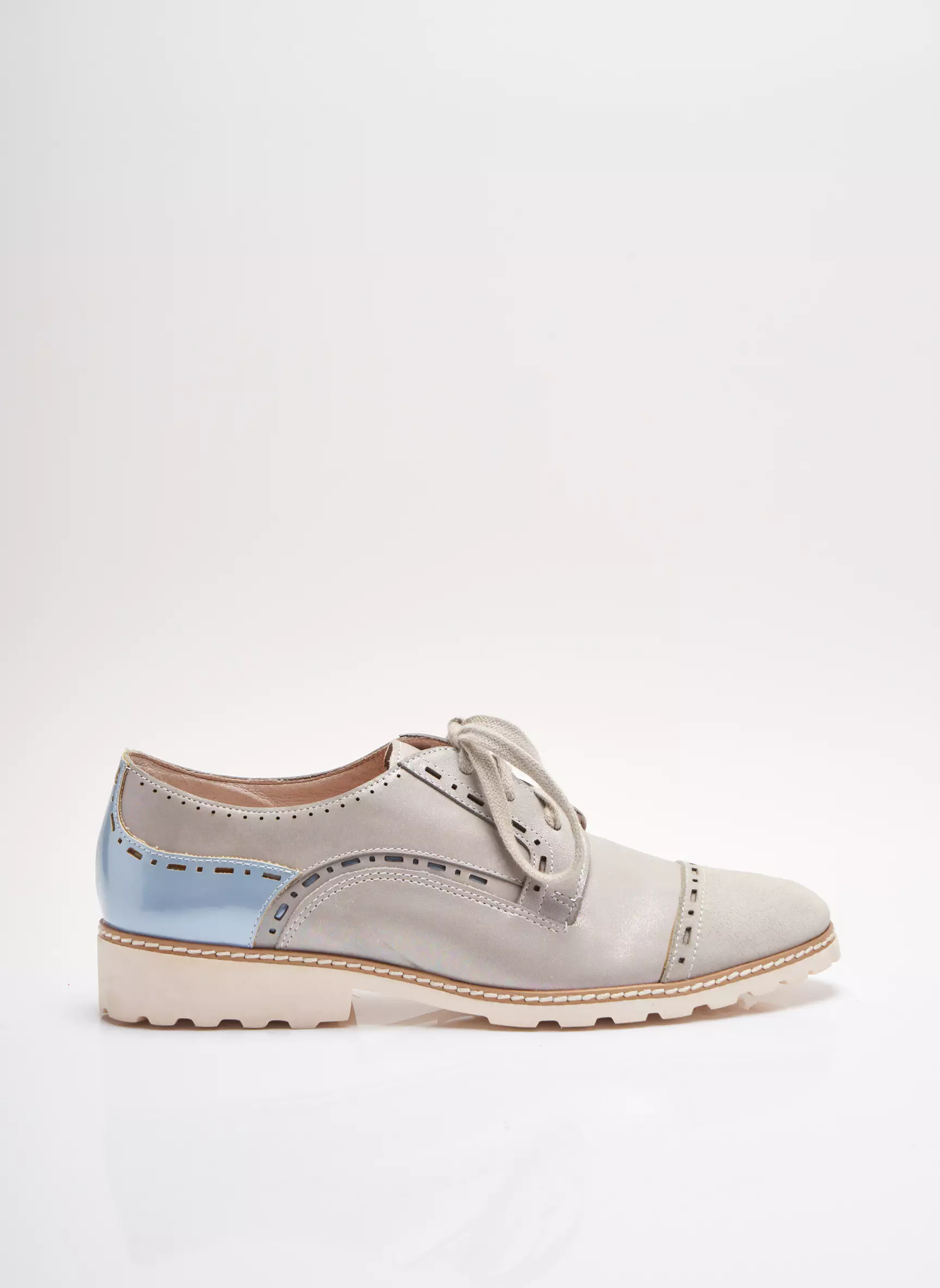 Fugitive By Francesco Rossi Derby Femme couleur gris
