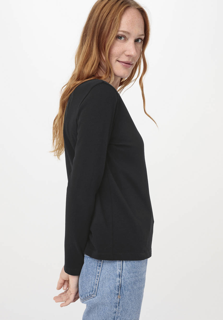 Langarmshirt aus reiner Bio-Baumwolle