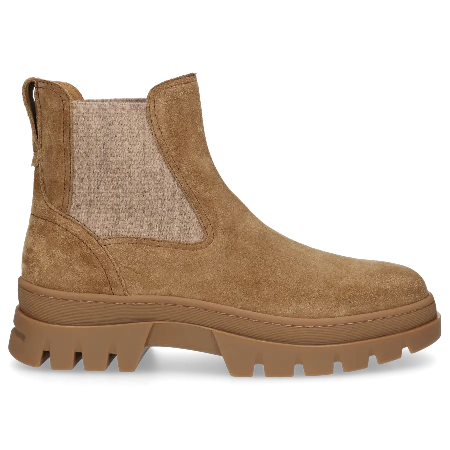Henderson - Chelsea Boots ALMA Veloursleder - beige