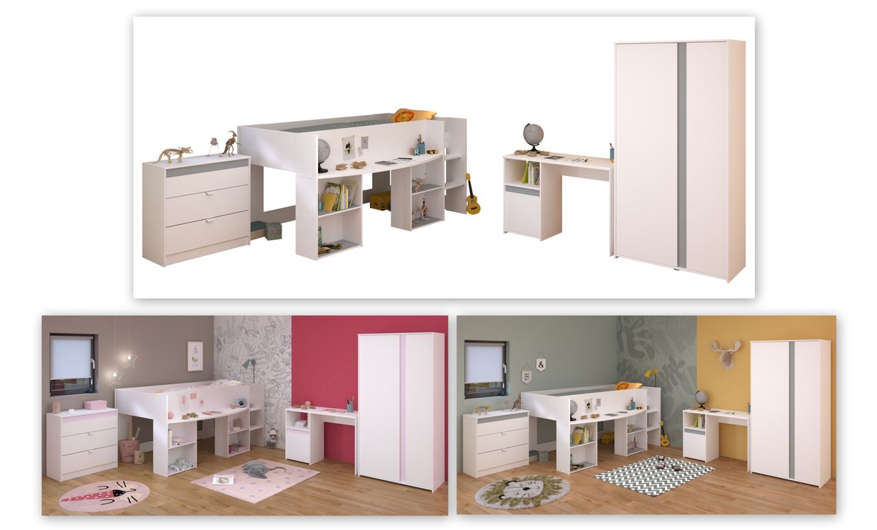 Parisot Kinderzimmer, 4-tlg., Pirouette 11