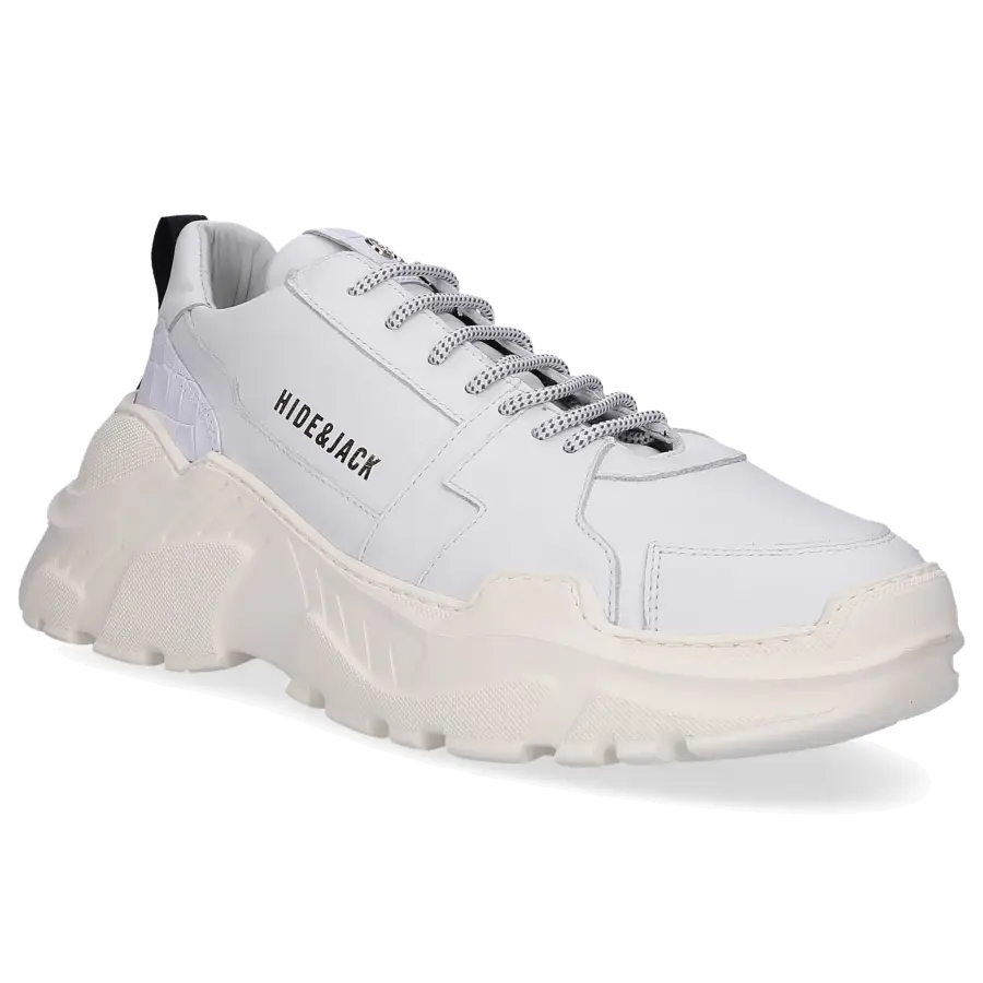 Hide & Jack - Sneaker low SPEEDBUMP Kalbsleder Logo weiß-kombi - weiß