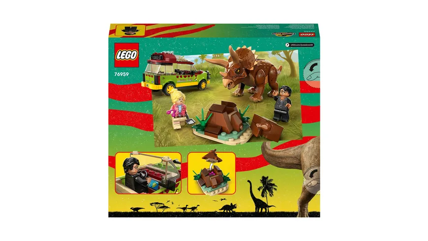 LEGO Jurassic Park 76959 Triceratops-Forschung