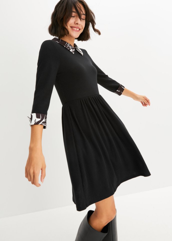 Kleid mit Blusenkragen