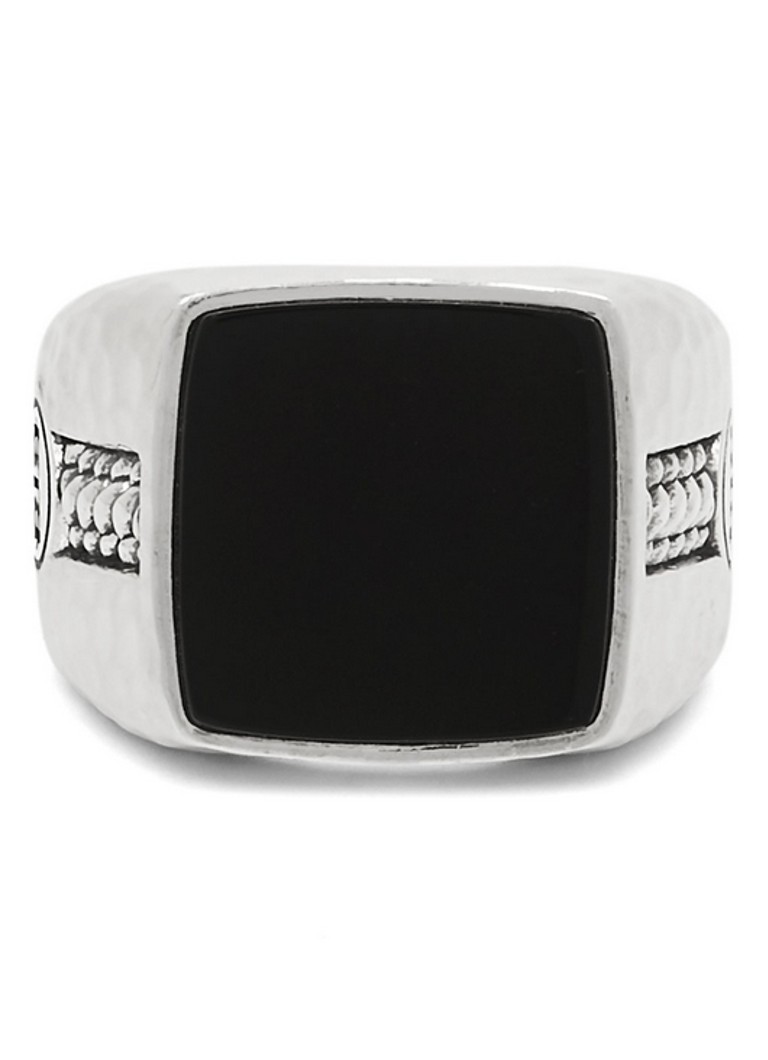 Buddha to Buddha  Tangguh Signet zegelring van zilver met onyx