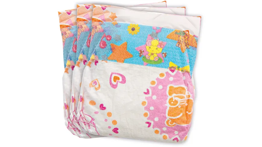Heless - Puppenwindeln 3 Stück, Gr. 28-35cm