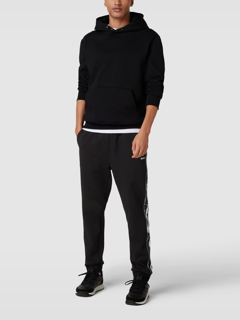 Sweatpants mit Galonstreifen Modell 'Hurley' in schwarz