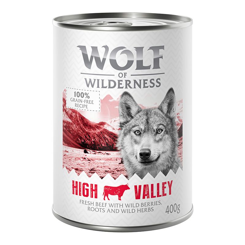 Wolf of Wilderness Adult 6 x 400 g - Single Protein