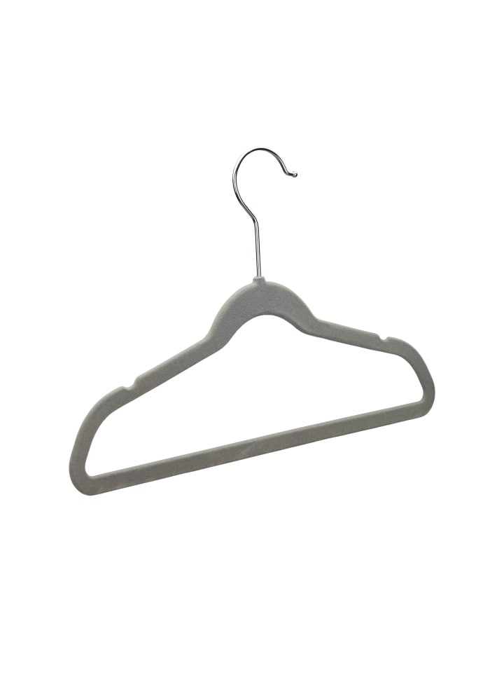 relaxdays 80x Kleiderbügel in Grau günstig kaufen onesize