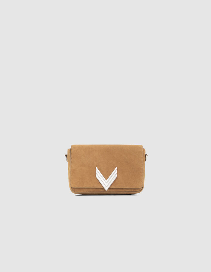 Le sac 111 en cuir de vachette velours sable femme