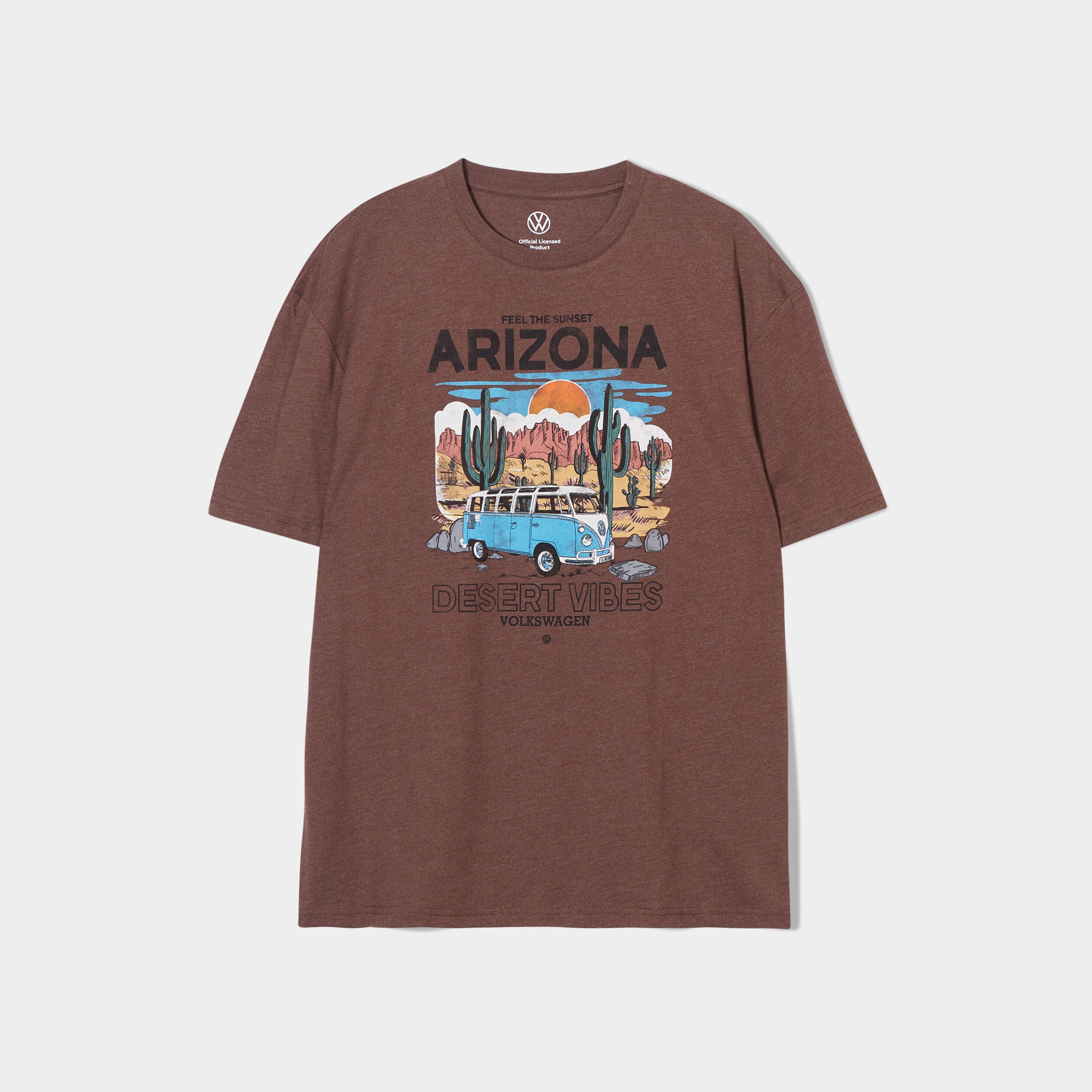 T-shirt manches courtes Volkswagen marron homme | La Halle