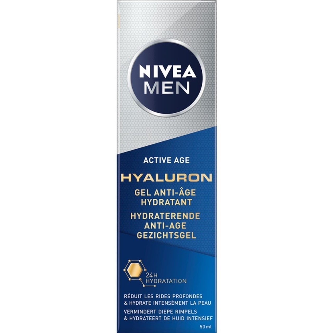 NIVEA Ενυδατικό Αντιγηραντικό Τζελ Προσώπου με Υαλουρονικό για Άνδρες