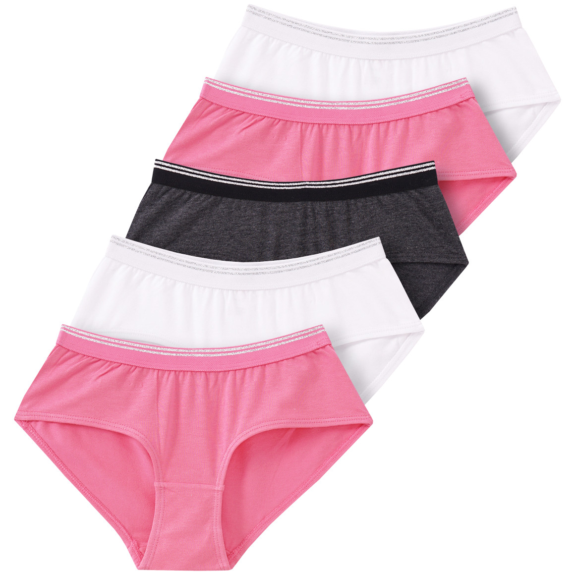 5 Mädchen Pantys mit Glitzergarn