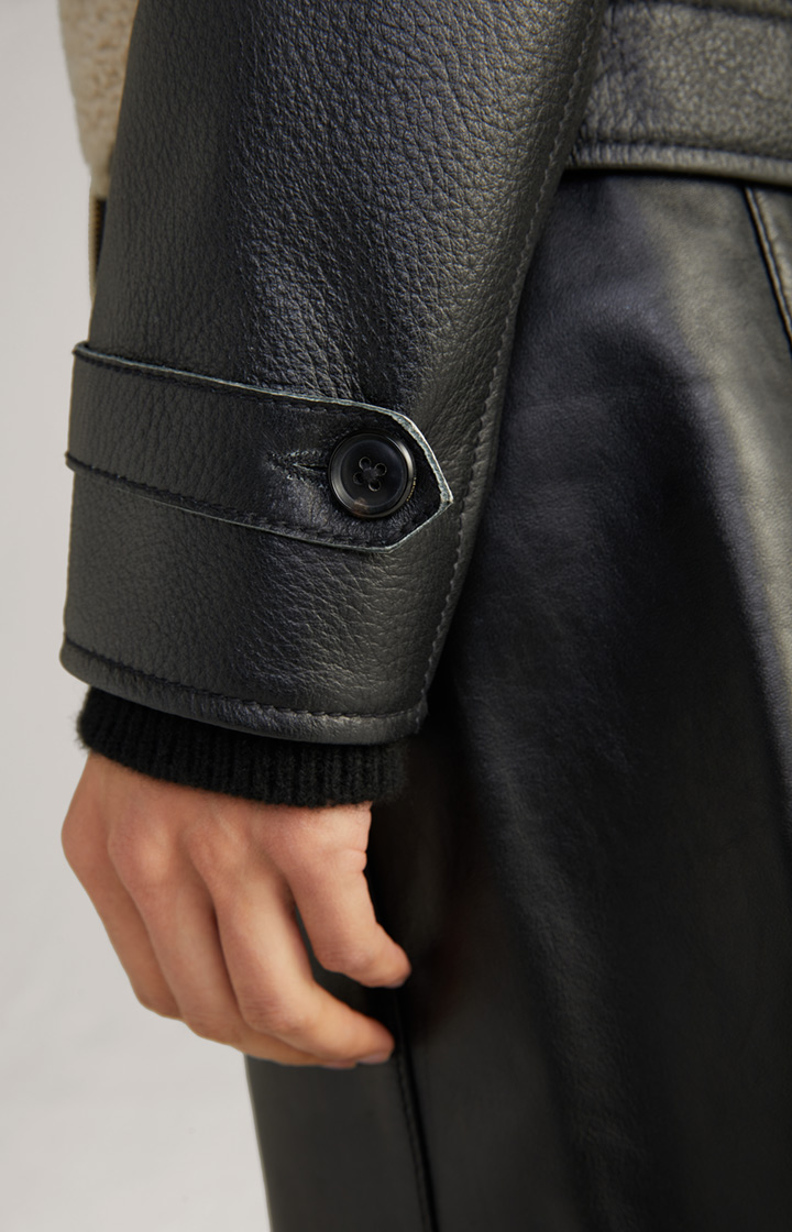 Lederjacke in Schwarz