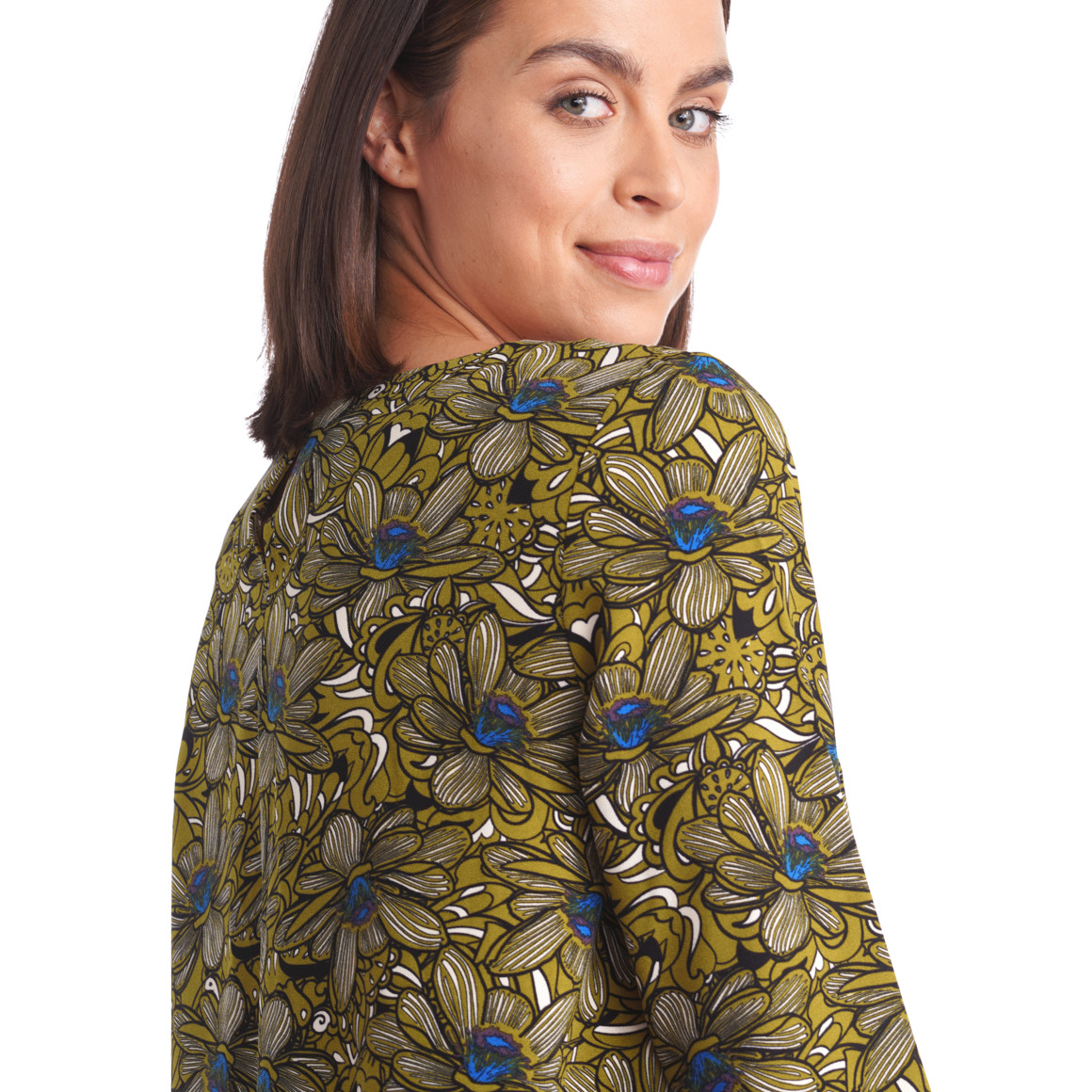 Damen Kleid mit Retro-Print