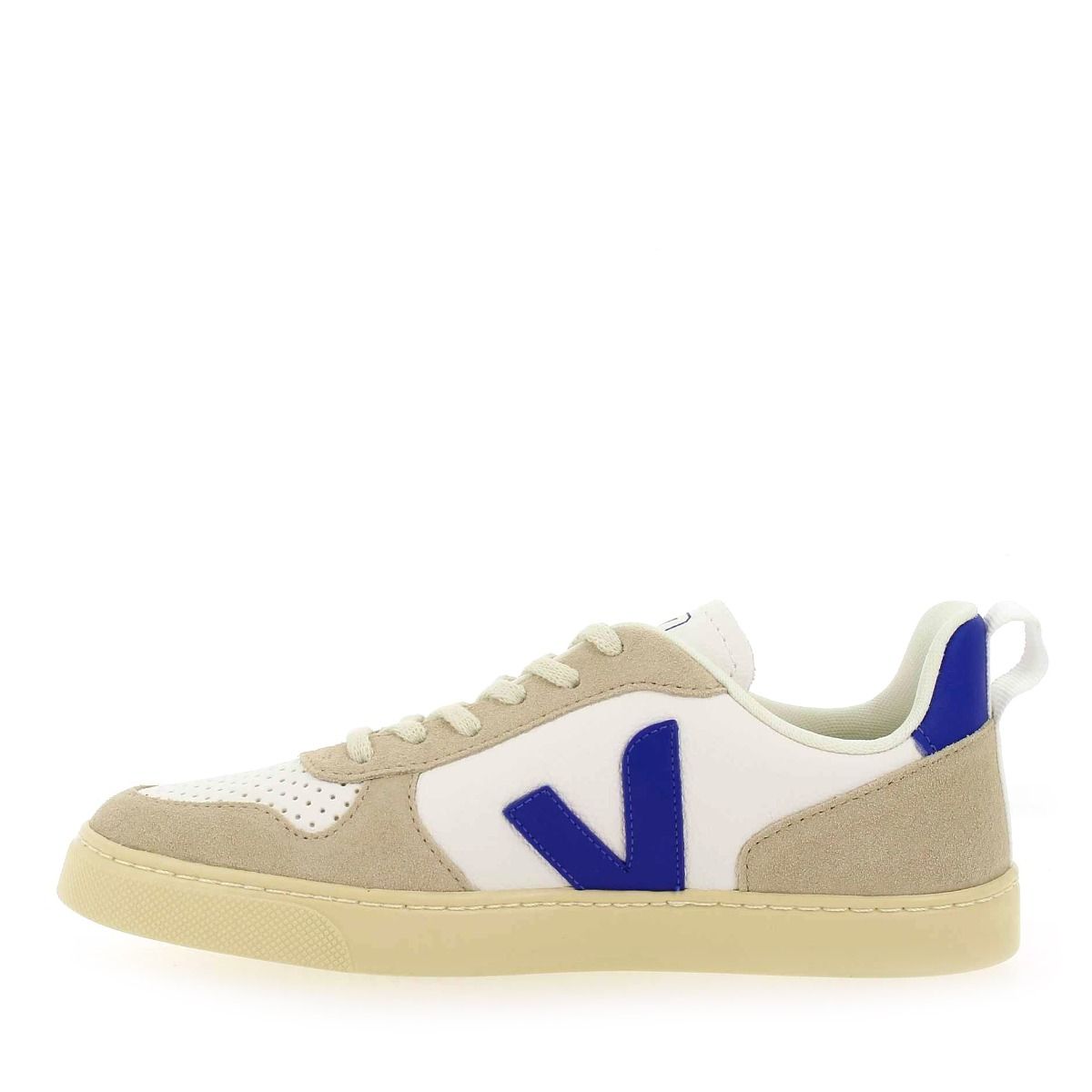 Veja  V10 LACES - Blanc Bleu
