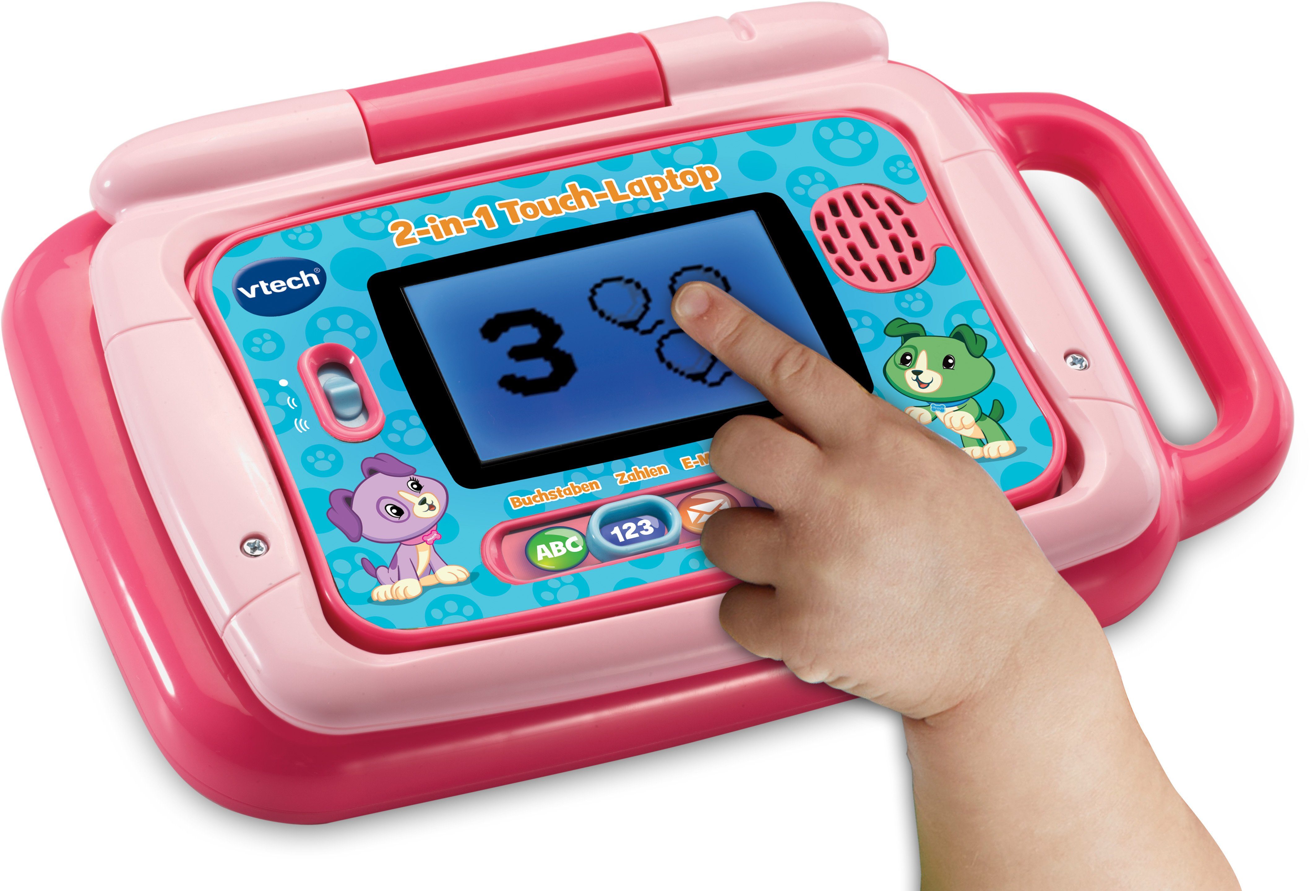 Vtech® Kindercomputer Ready Set School, 2in1 Touch-Laptop, pink