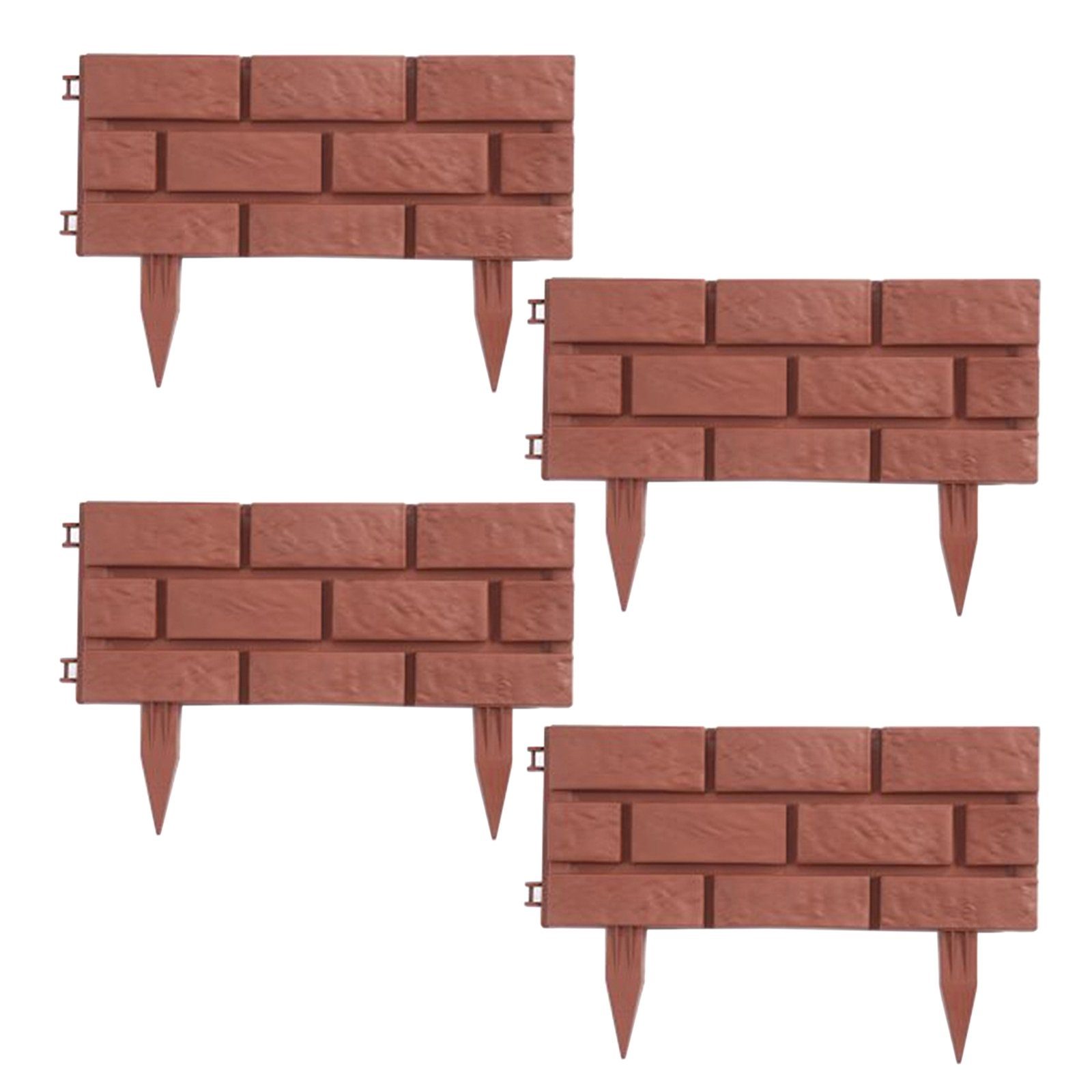 HTI-Living Beetumrandung Beeteinfassung Steinmauer Terracotta Nessa, Beetbegrenzung Beetumrandung