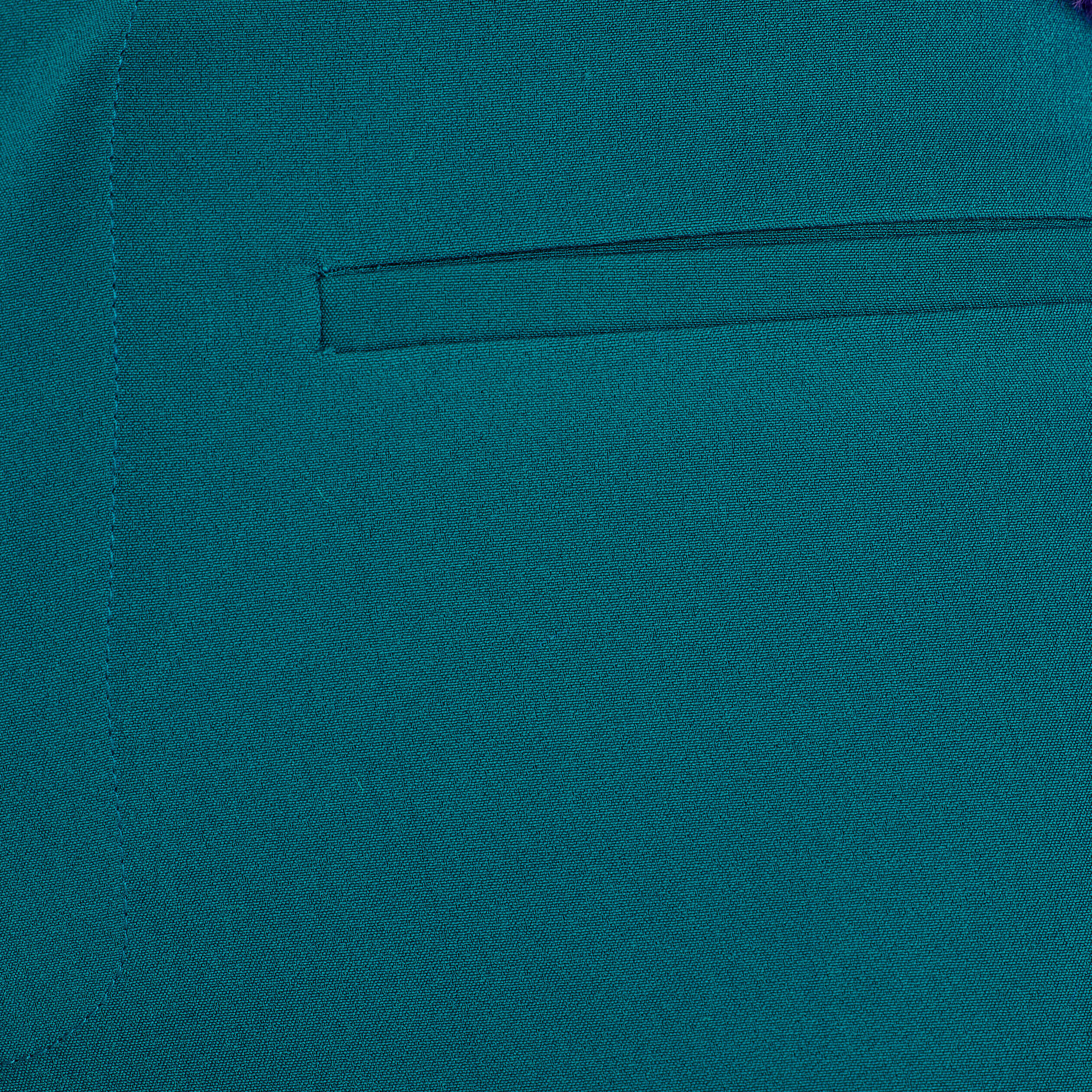 Pantalon flare 7/8ème vert émeraude femme | Cache Cache